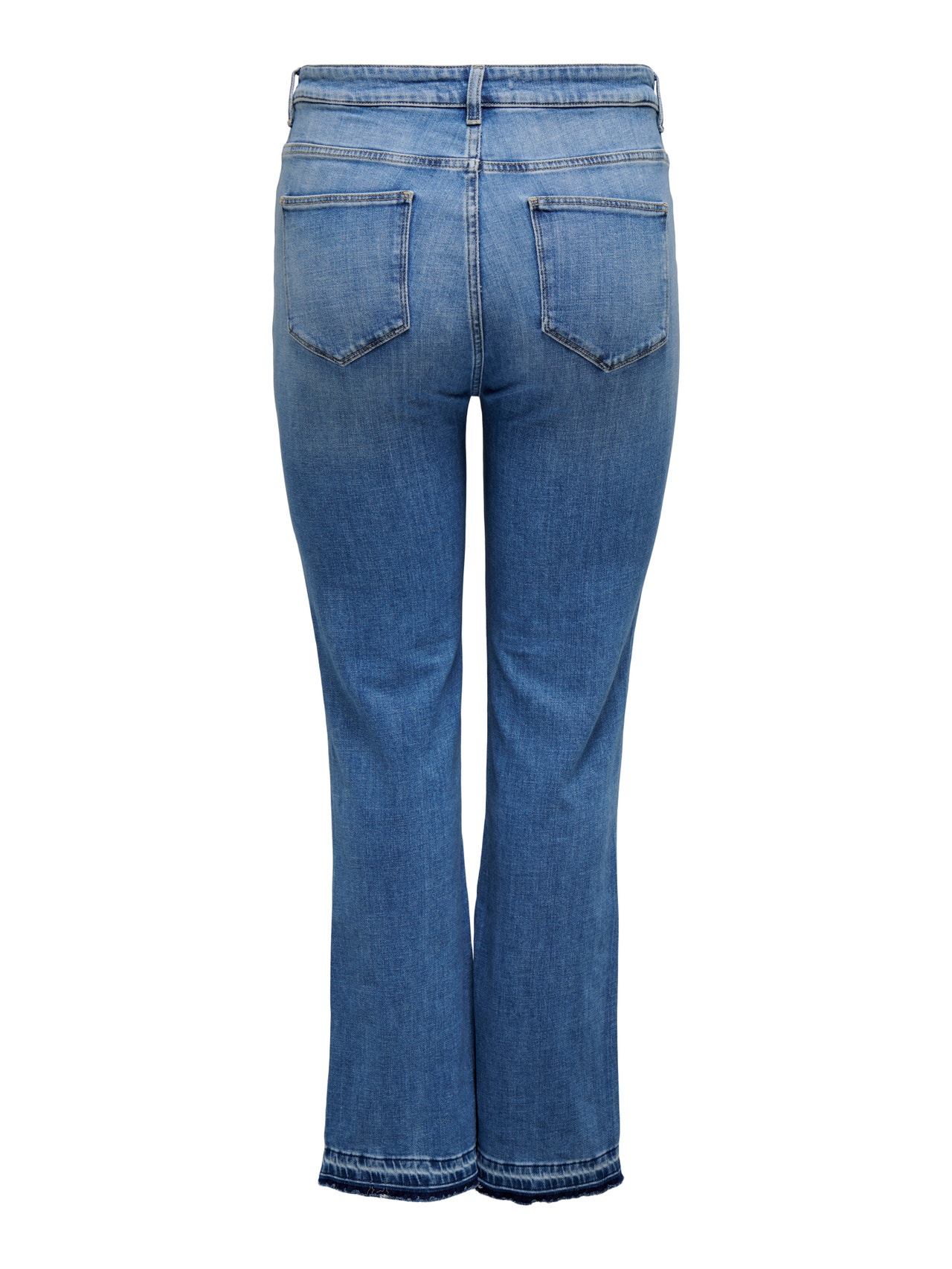ONLY CARIndia High Waist Slim Flared Jeans -Medium Blue Denim - 15319894