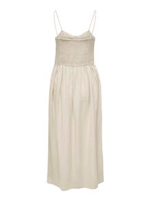 ONLY Regular Fit V-Neck Thin straps Midi dress -Moonbeam - 15319925