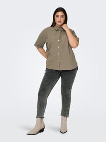 ONLY Loose fit Overhemd kraag Overhemd -Walnut - 15320002