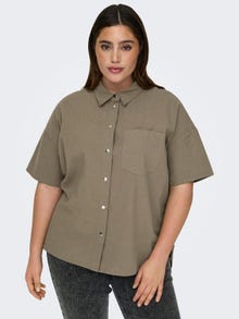 ONLY Camisas Corte loose Cuello de camisa -Walnut - 15320002