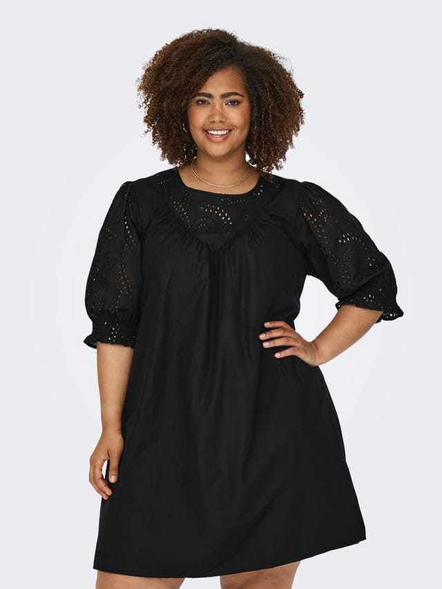 ONLY Curvy midi dress with lace - 15320013
