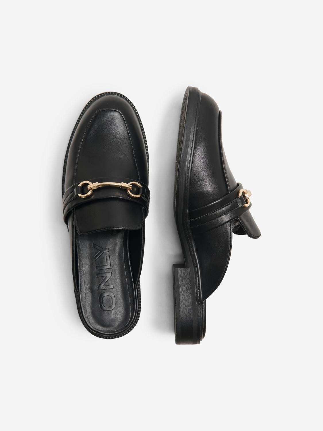 ONLY Faux leather loafers -Black - 15320060