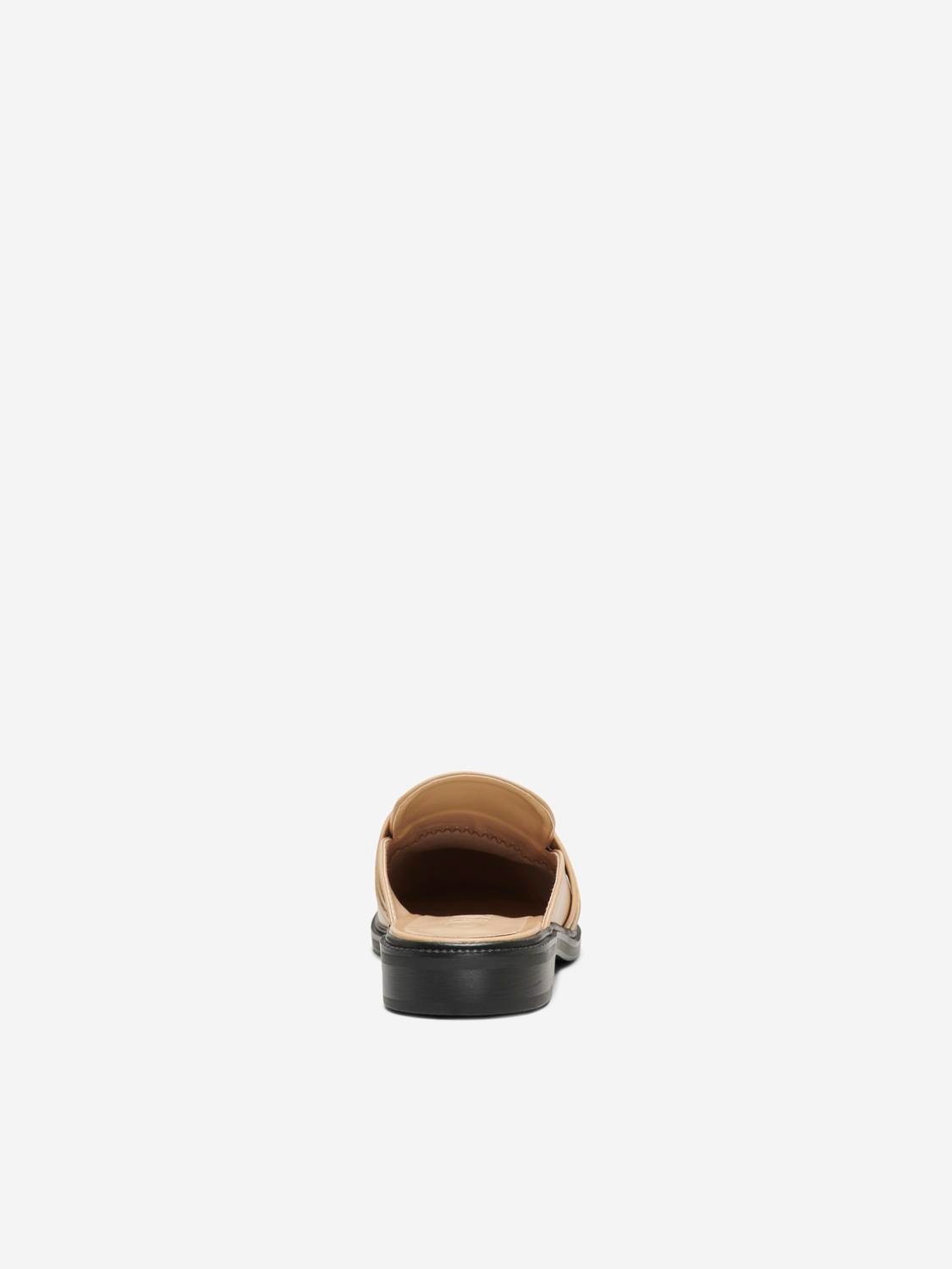 ONLY Imiterede læder loafers -Camel - 15320060