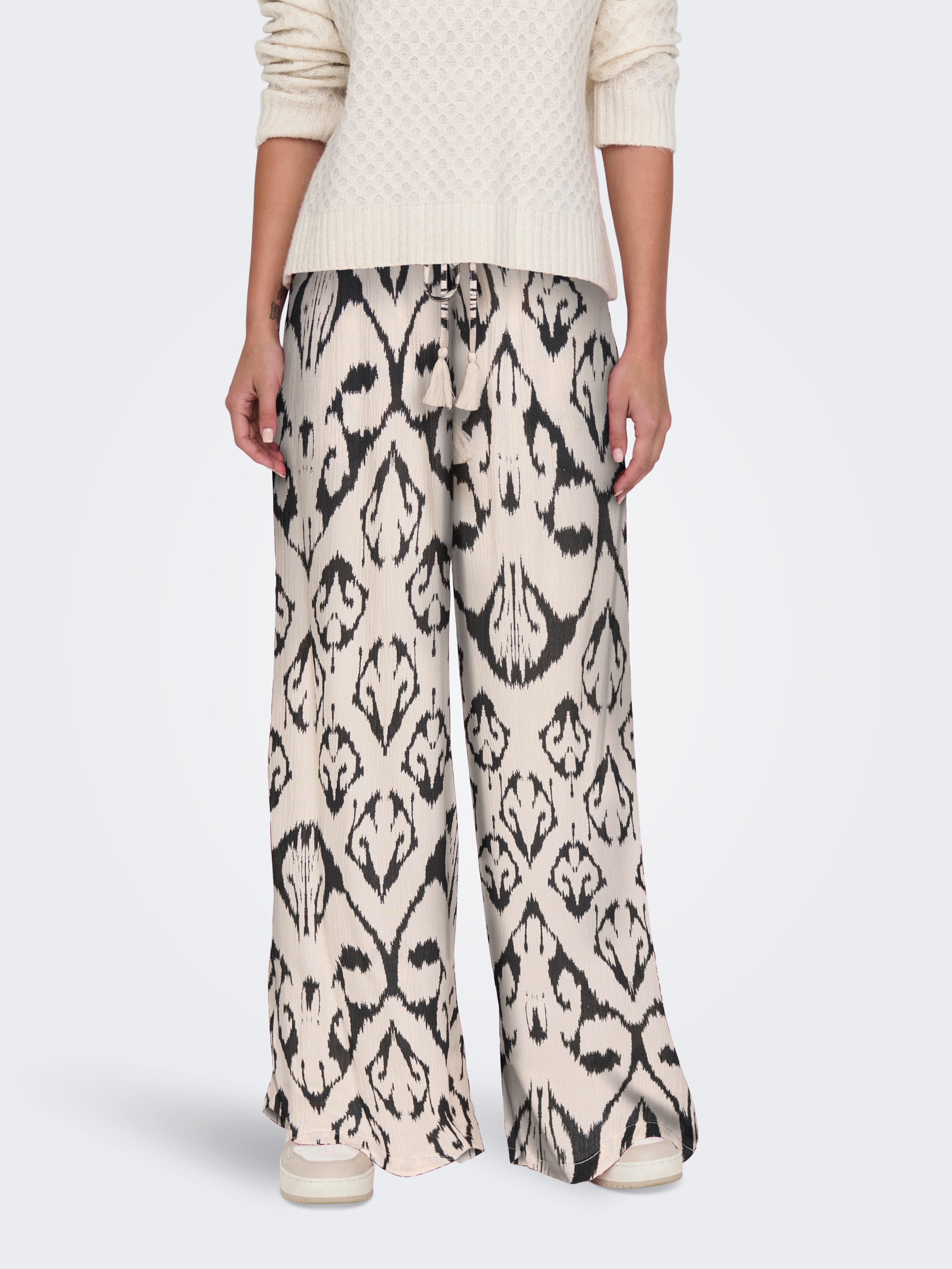 Jdybree Weiter Beinschnitt Hose Mit Weitem Beinschnitt