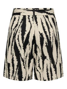 ONLY Patterned high waisted shorts -Tapioca - 15320111
