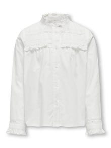 ONLY Shirt with frills -Cloud Dancer - 15320113