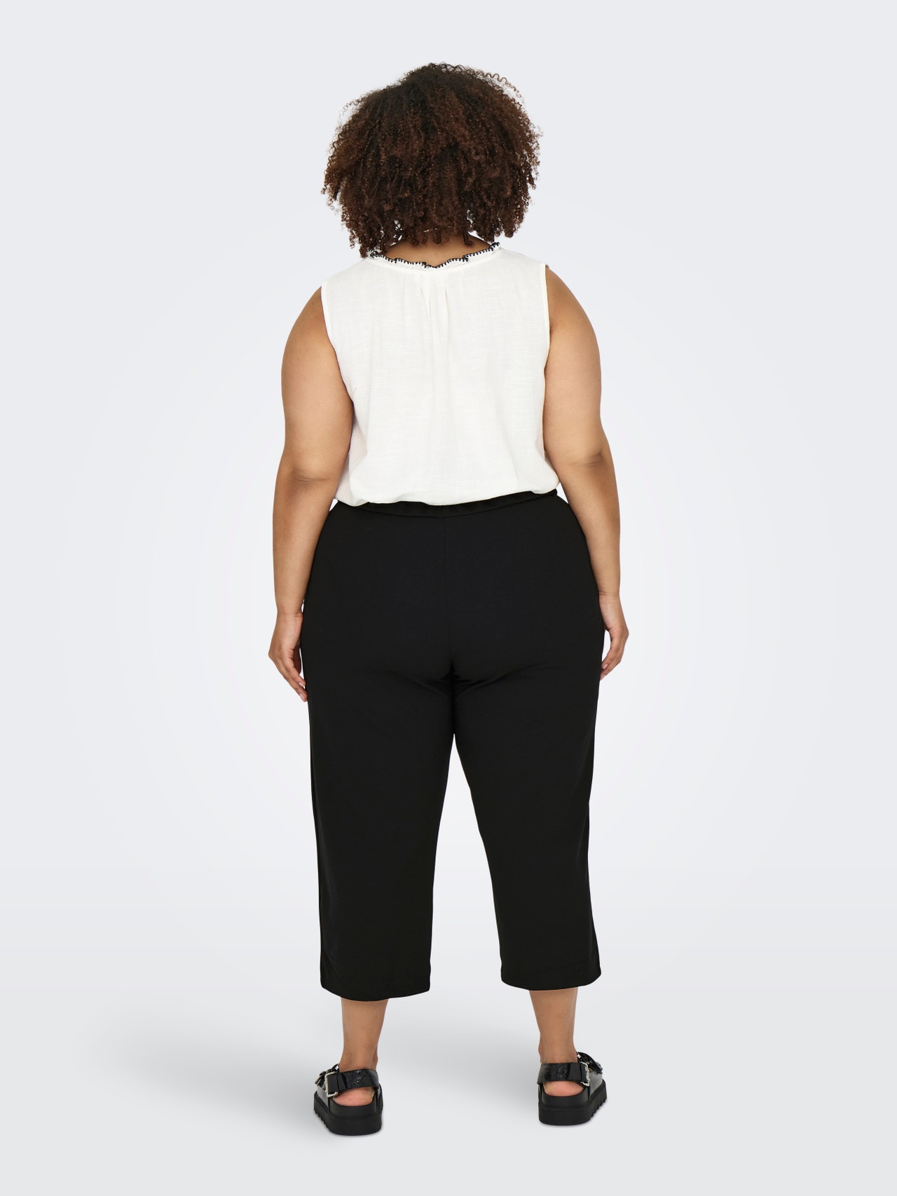 ONLY Curvy culotte trousers -Black - 15320125