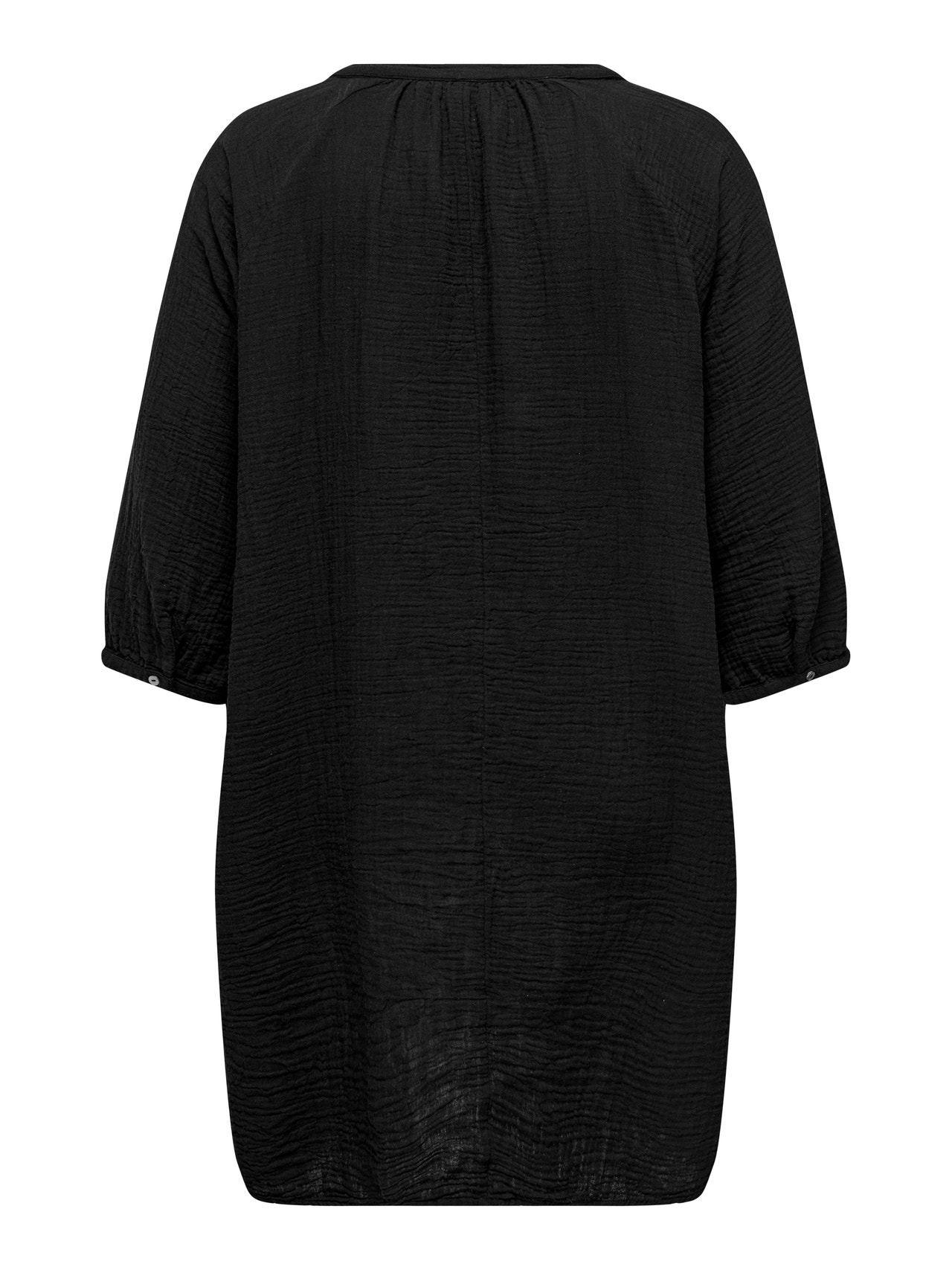 ONLY Vestido midi Corte regular Cuello en V -Black - 15320136