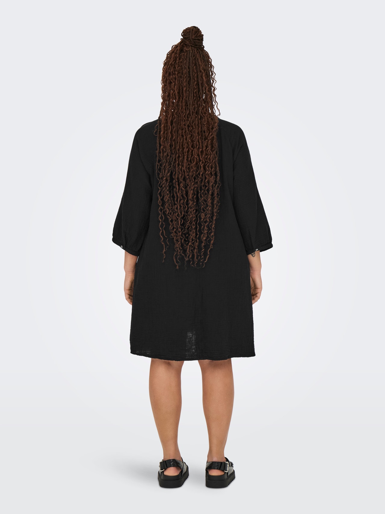 ONLY Regular Fit V-Neck Midi dress -Black - 15320136