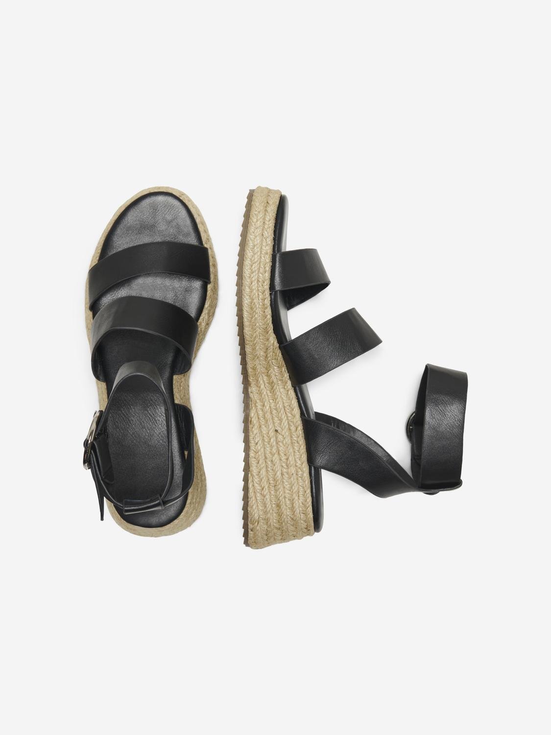 ONLY Sandals with buckle -Black - 15320197