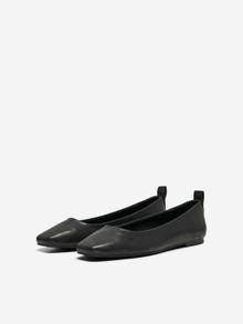 ONLY Faux leather ballerinas -Black - 15320198