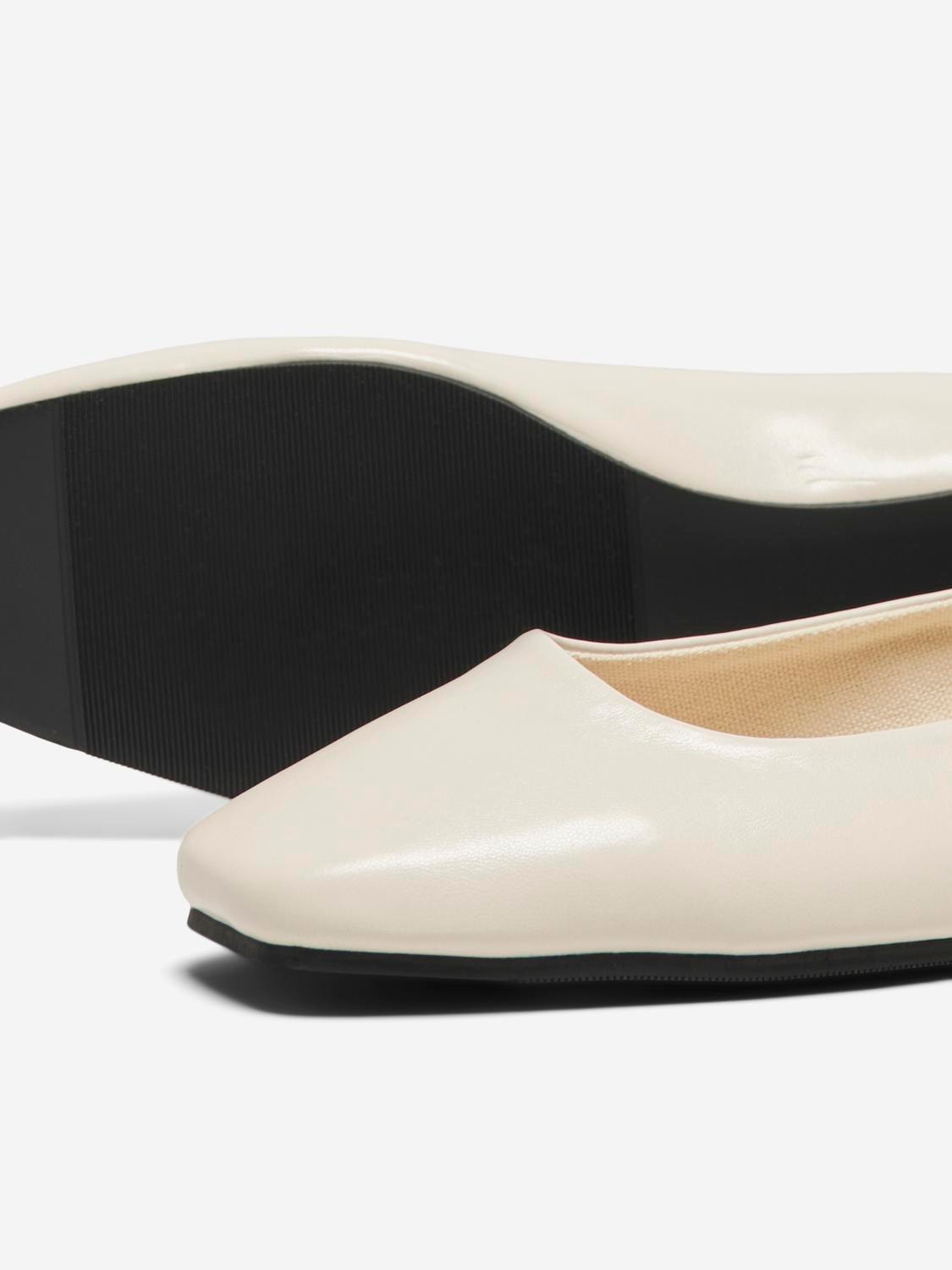 ONLY Square toe Ballerina -Creme - 15320198