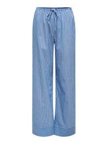 ONLY Loose fit stribede bukser -Blue Yonder - 15320214