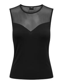 ONLY Tops Regular Fit Col rond -Black - 15320247