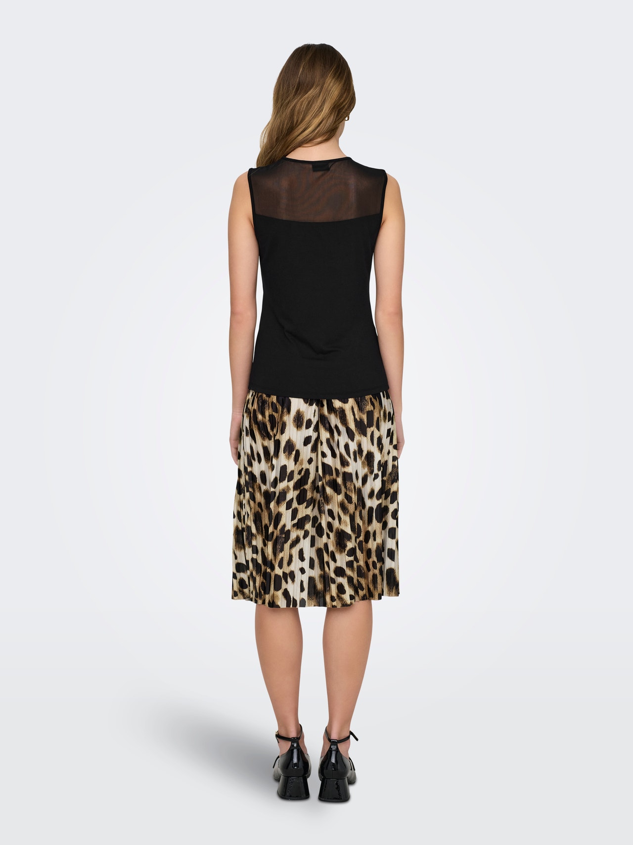 ONLY Tavapärane lõige Ümmargune kaelus Top -Black - 15320247