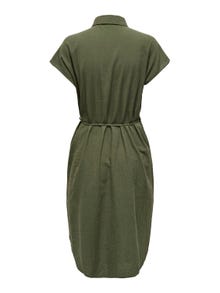 ONLY Normal passform Skjortkrage Midiklänning -Grape Leaf - 15320260