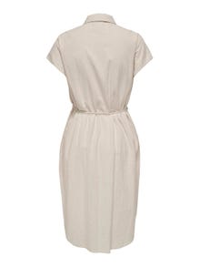 ONLY Midi dress with tie -Pumice Stone - 15320260
