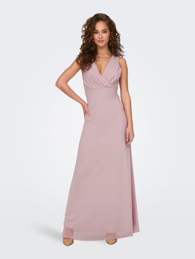 ONLY Regular Fit V-hals Lang kjole - 15320261