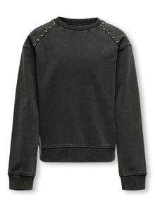 ONLY o-hals sweatshirt -Black - 15320273