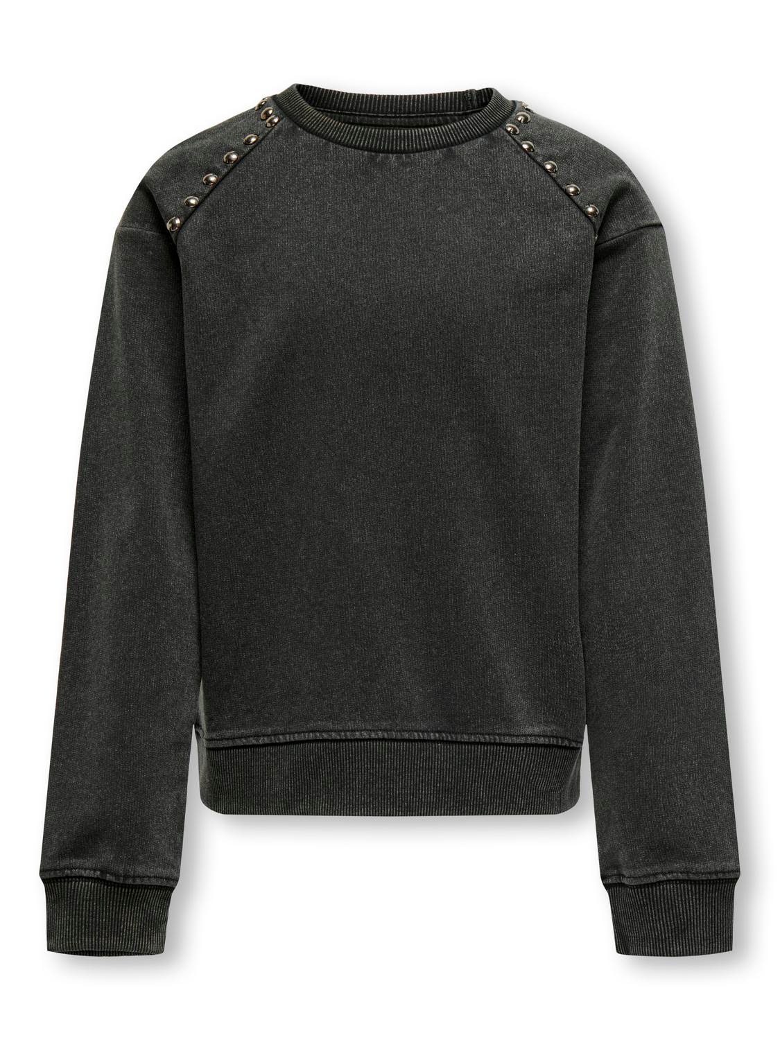 ONLY o-neck sweatshirt -Black - 15320273