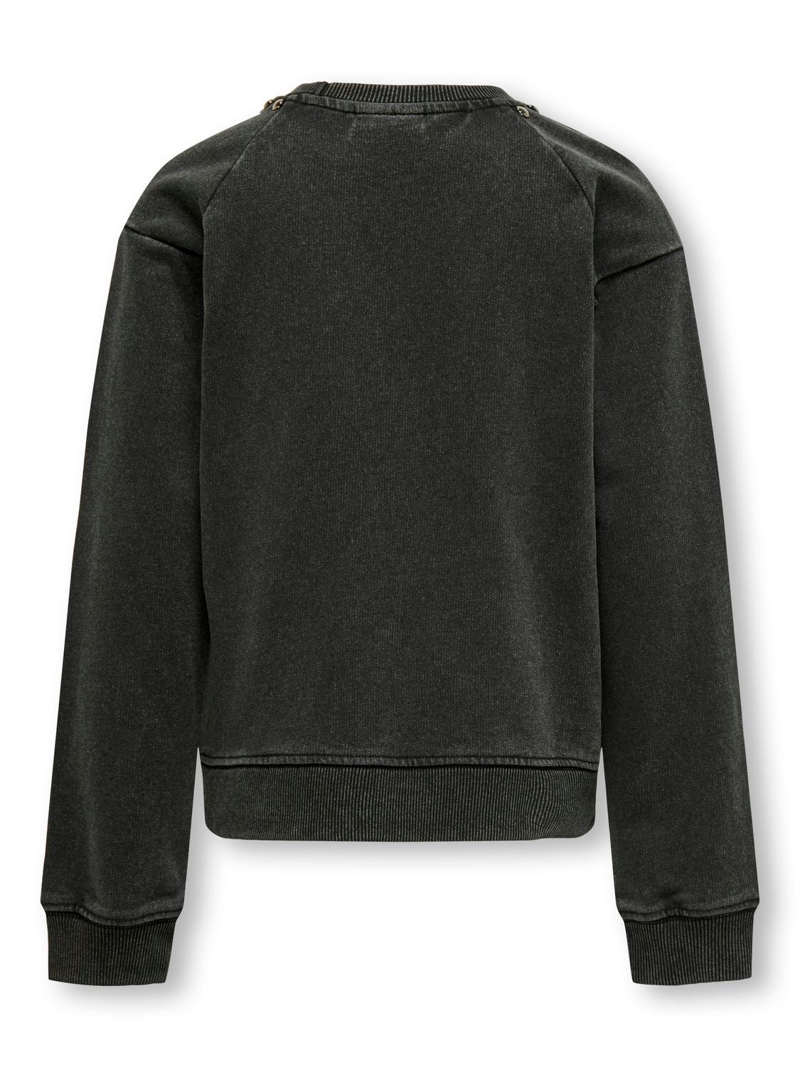 ONLY o-hals sweatshirt -Black - 15320273
