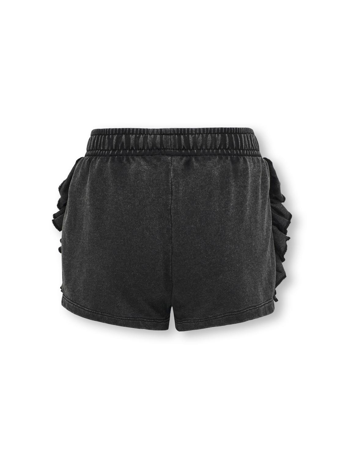 ONLY sweatshorts with frills -Black - 15320278