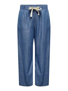 ONLY Vida ben Hög midja Jeans -Medium Blue Denim - 15320329
