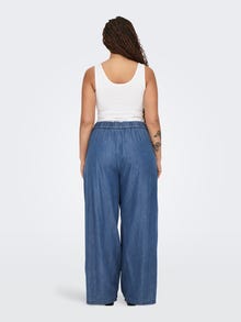 ONLY Jeans Wide Leg Fit Taille haute -Medium Blue Denim - 15320329