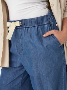 ONLY Wide Leg Fit High waist Jeans -Medium Blue Denim - 15320329