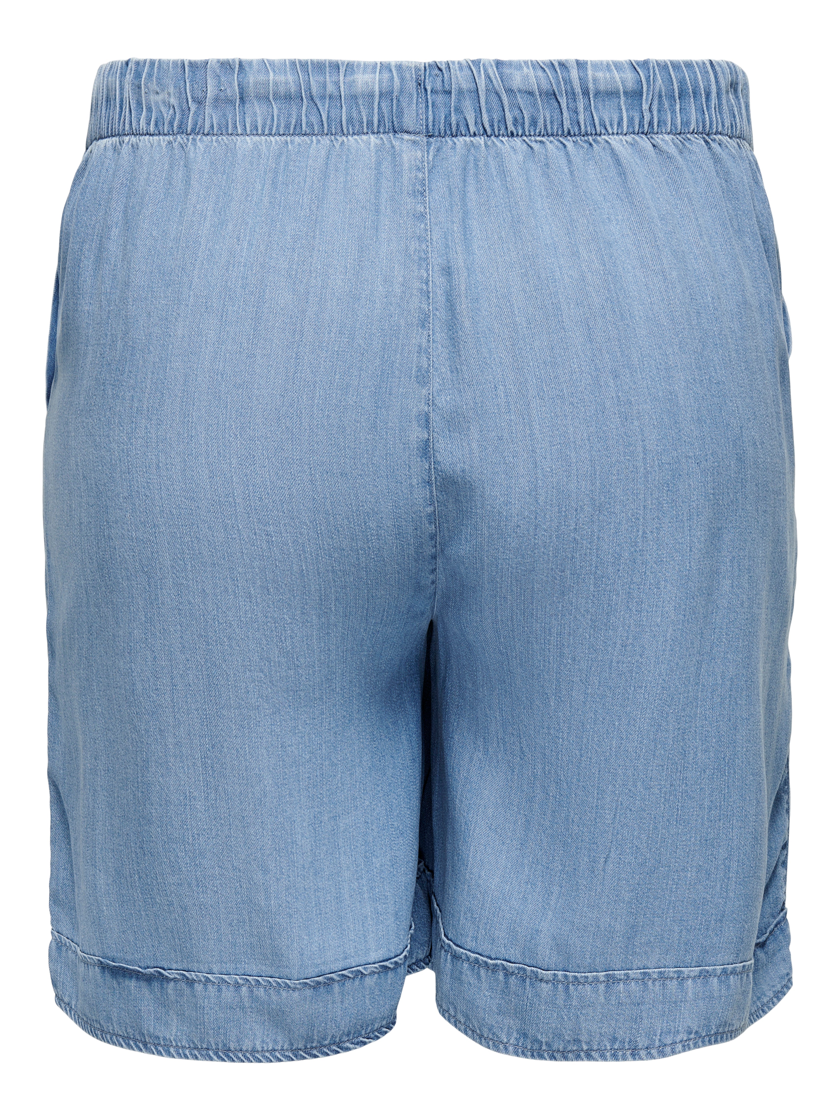 Thumbnail - Carsundance Hohe Taille Locker Geschnitten Jeans-shorts