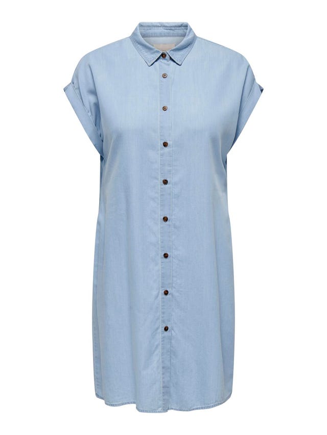 ONLY Loose fit Overhemd kraag Lange jurk - 15320368