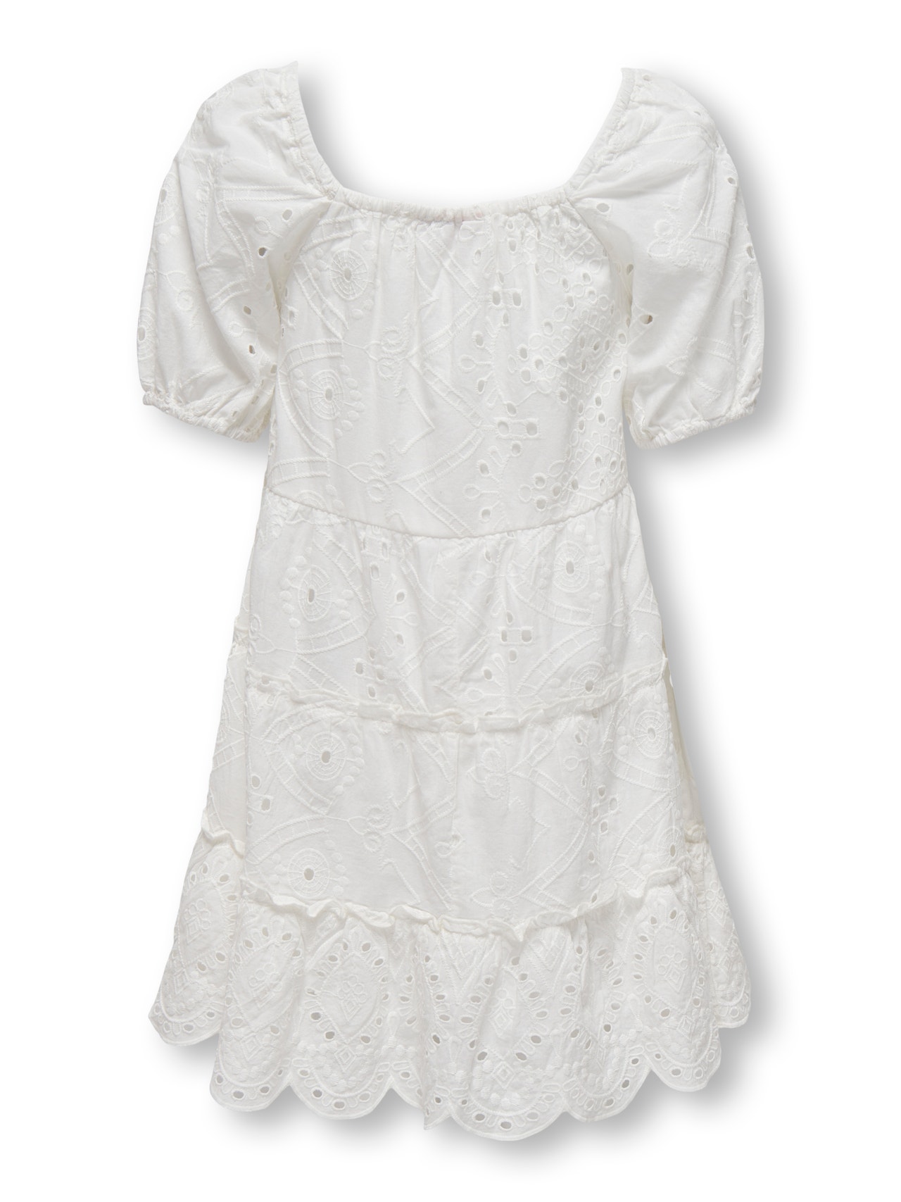 ONLY KOGCLEO Short dress -Cloud Dancer - 15320402