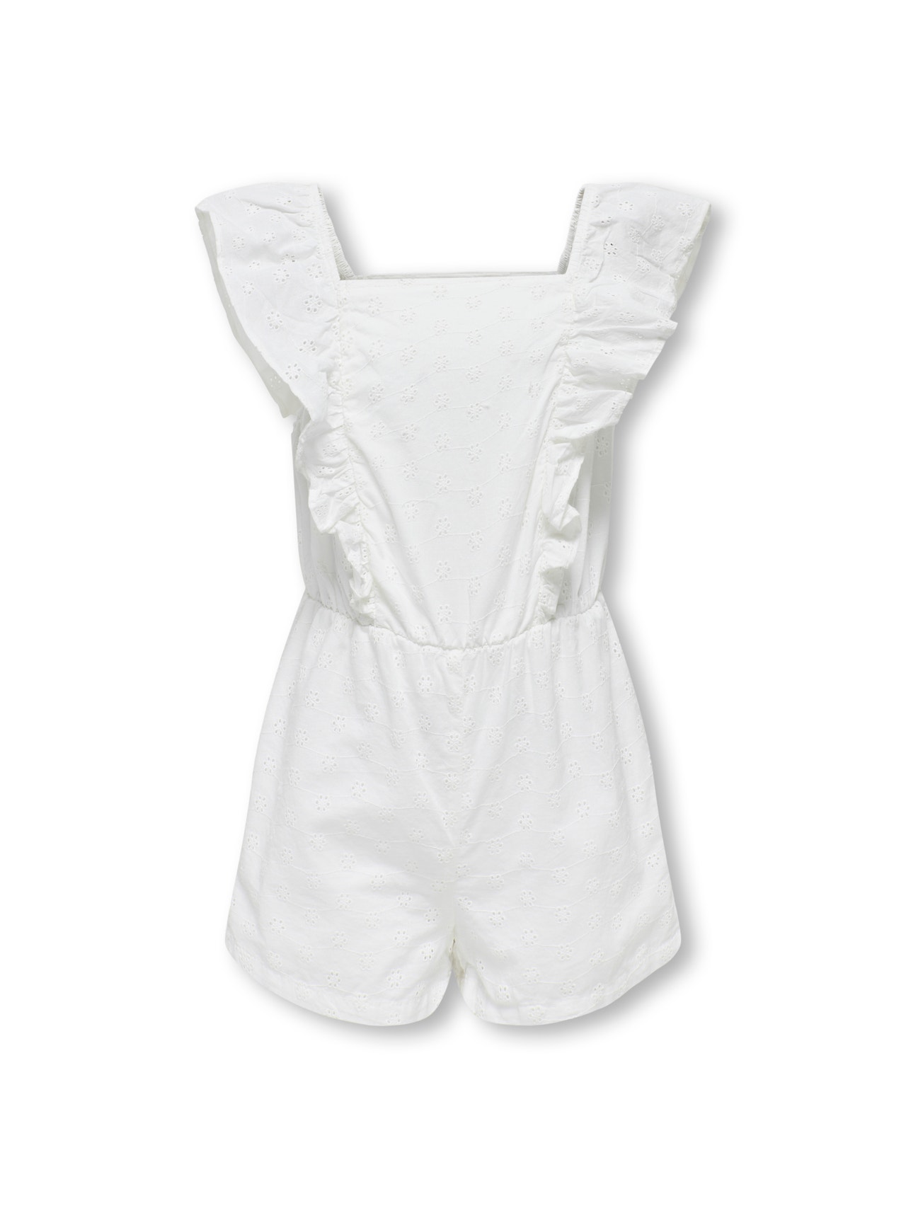 ONLY Sleeveless jumpsuit with frills -Cloud Dancer - 15320405