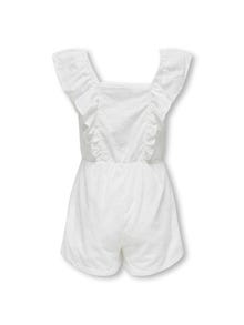 ONLY Sleeveless jumpsuit with frills -Cloud Dancer - 15320405