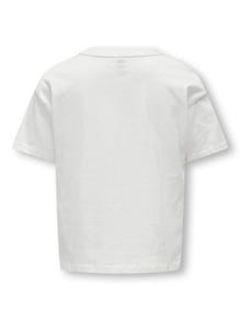 ONLY T-shirts Regular Fit Col rond Épaules tombantes -Cloud Dancer - 15320438