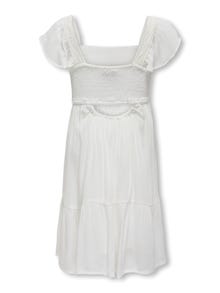 ONLY Short sleeved dress -Cloud Dancer - 15320455
