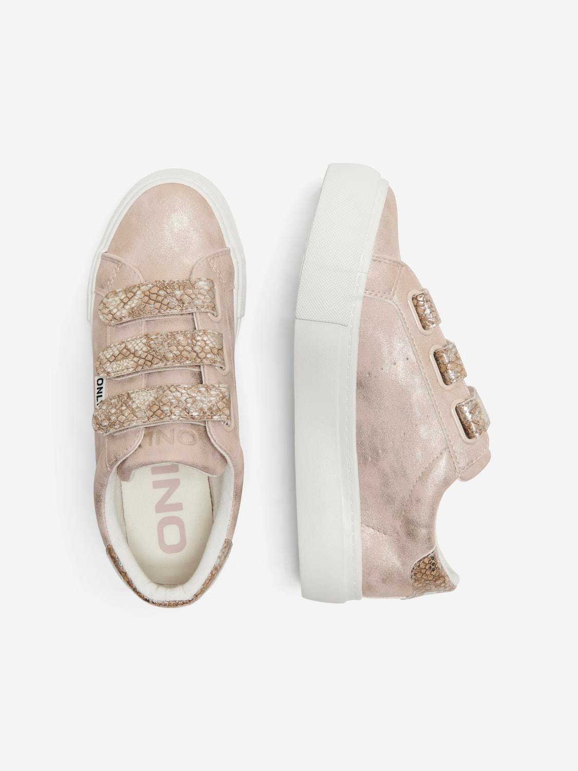 ONLY Rund tå Justerbar stropp Sneakers -Pearl - 15320505