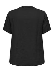 ONLY Tavapärane lõige V-kaelus Top -Black - 15320513