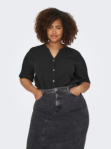 ONLY Tavapärane lõige V-kaelus Top -Black - 15320513