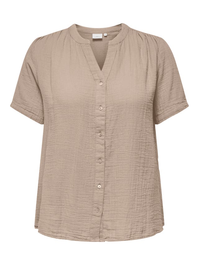 ONLY Short sleeved v-neck shirt - 15320513