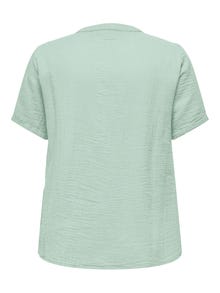 ONLY Tavapärane lõige V-kaelus Top -Harbor Gray - 15320513