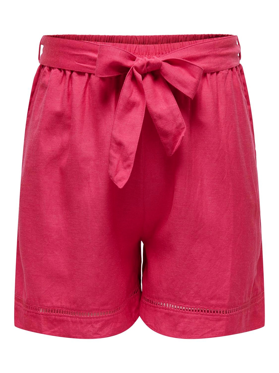 ONLY Loose fit Mid waist Shorts -Viva Magenta - 15320532