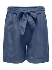 ONLY Curvy tie belt shorts -Vintage Indigo - 15320532