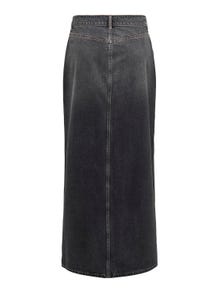 ONLY Mid waist Long skirt -Washed Black - 15320571