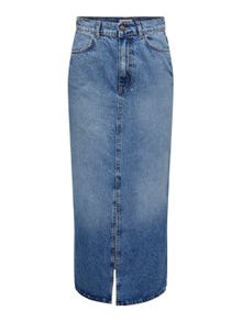 ONLY Jupe longue Taille moyenne -Medium Blue Denim - 15320571