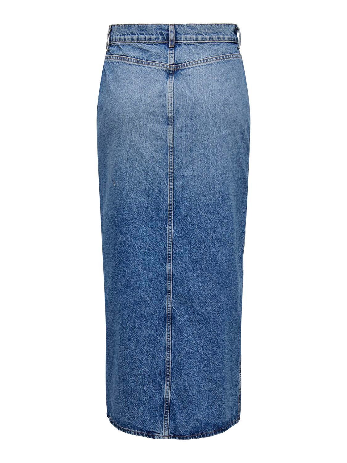 ONLY Maxi denim skirt -Medium Blue Denim - 15320571