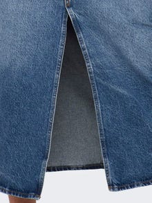ONLY Średnia talia Długa spódnica -Medium Blue Denim - 15320571