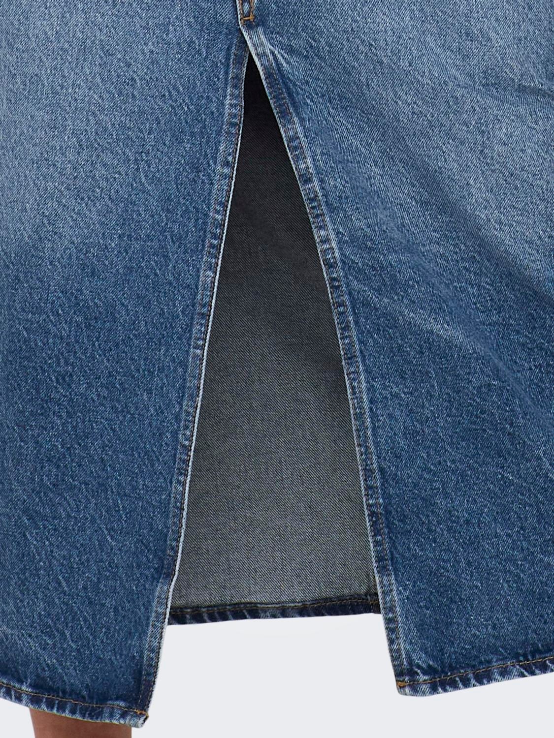 ONLY Falda larga Cintura media -Medium Blue Denim - 15320571