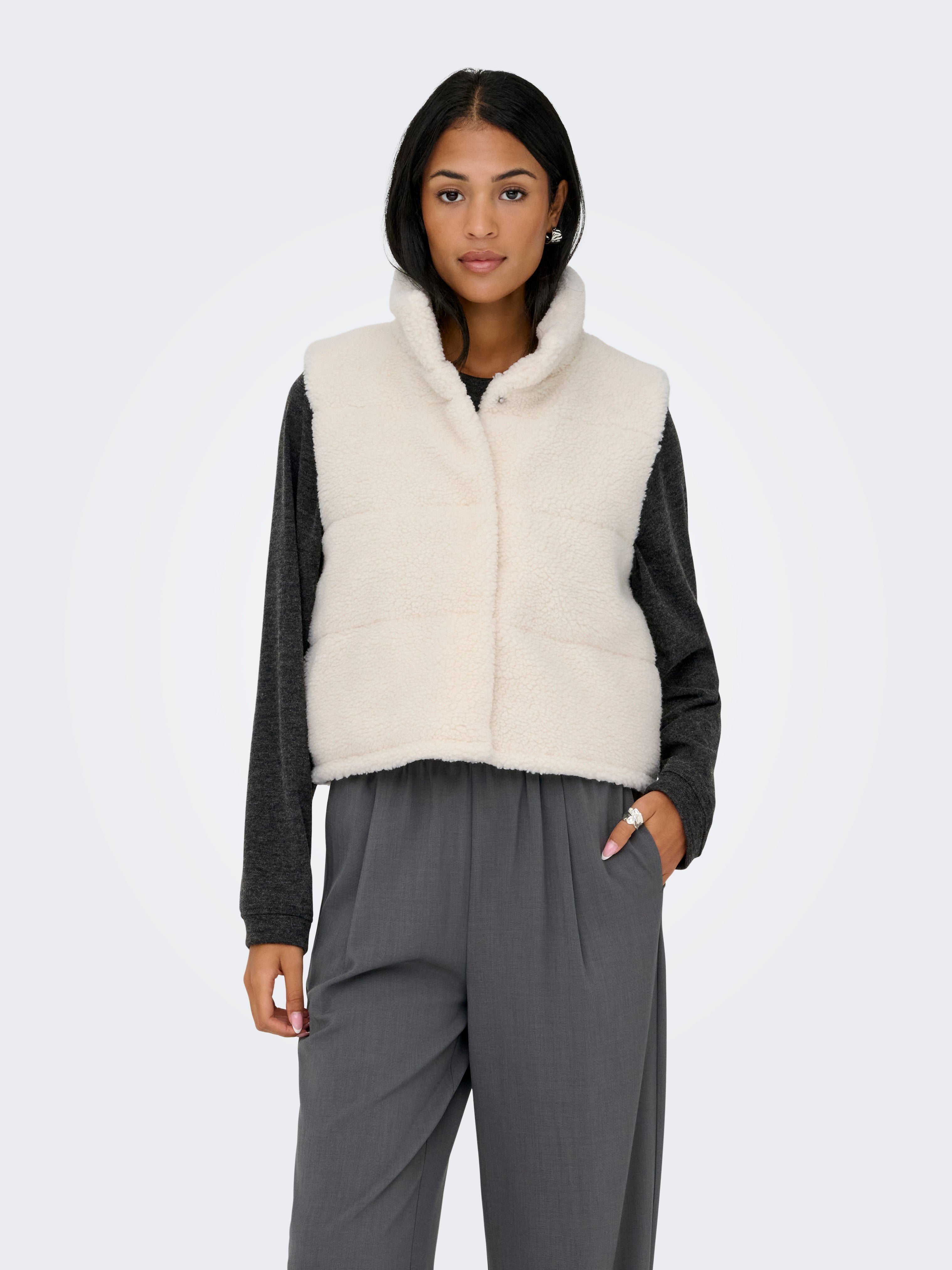 Onlsandra Teddyfell Weste