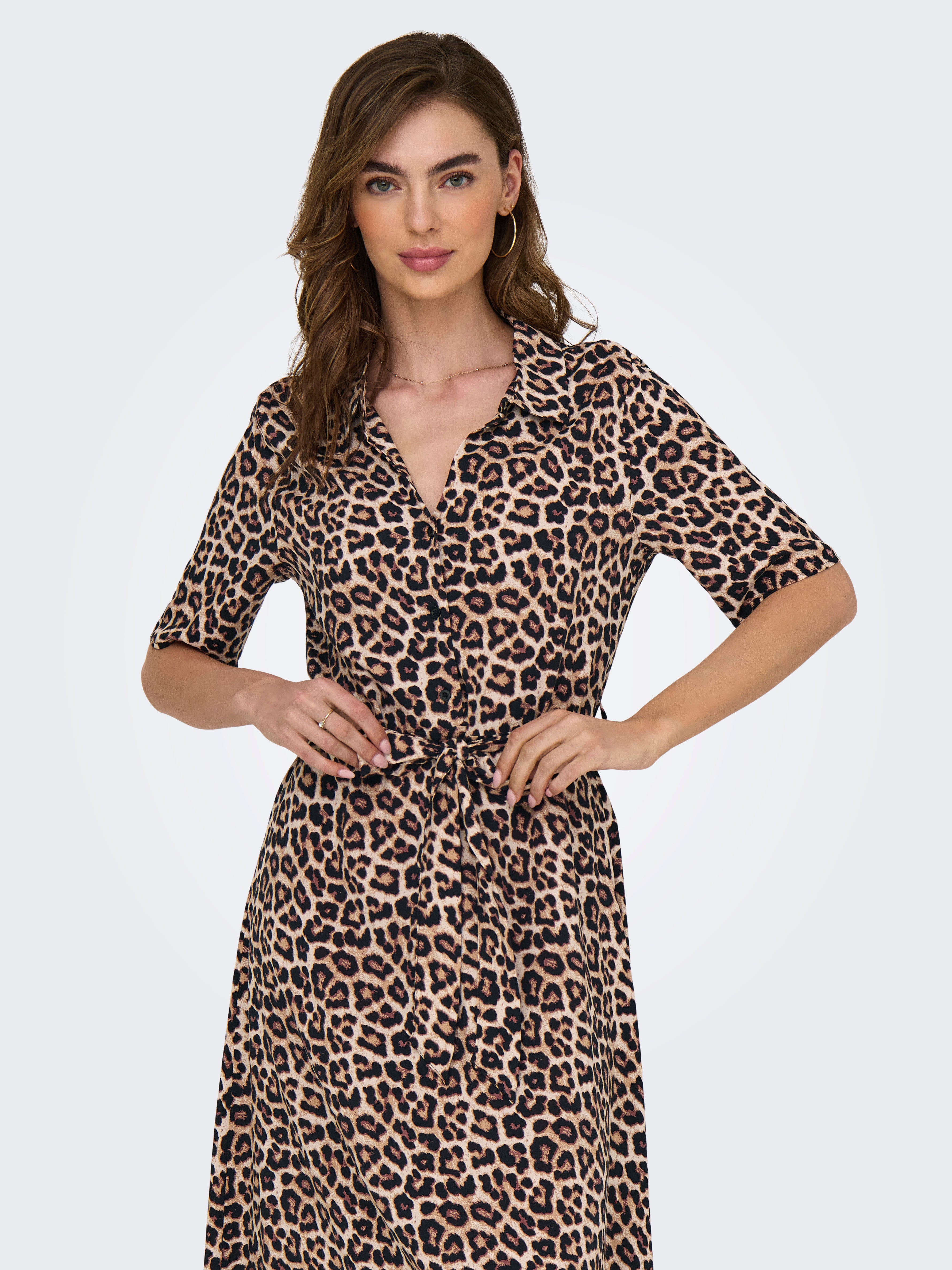 JDYSTARSEZEN Midi dress | Light Brown | ONLY®